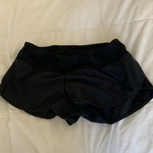 Lulu lemon speed up black shorts